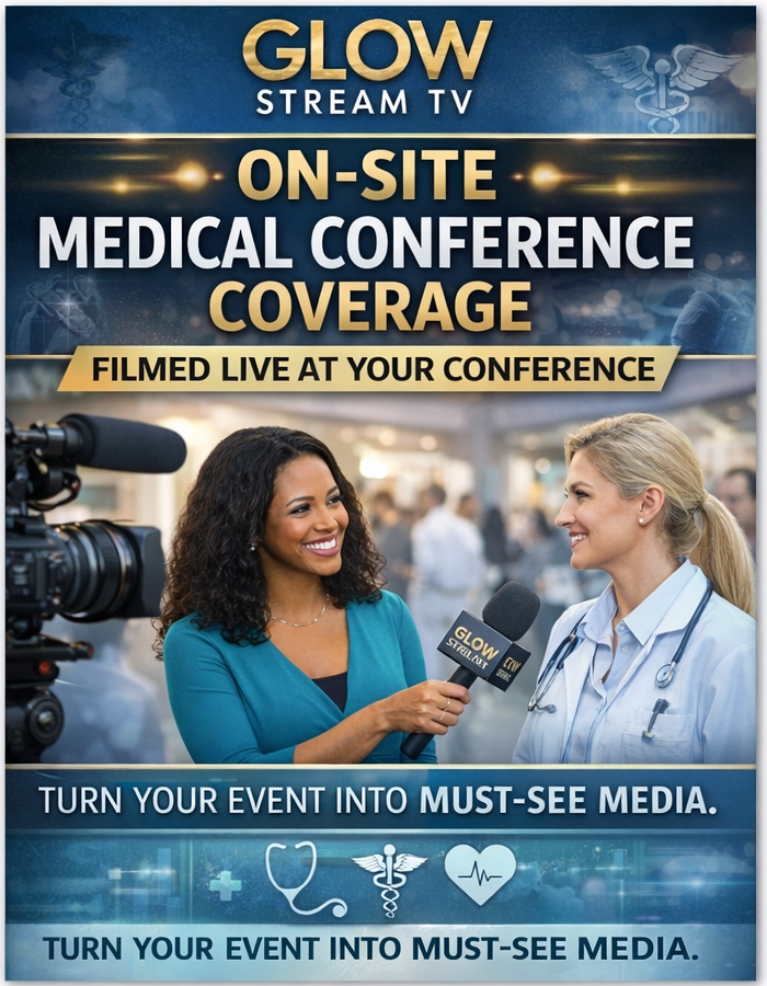 Showcase your medical conference or practice with premium on-site video interviews and coverage by Glow Stream TV. Reach engaged women of color and elevate your brand visibility.